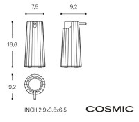 MEDIDAS DOSIFICADOR ENCIMERA L'AVENIR COSMIC